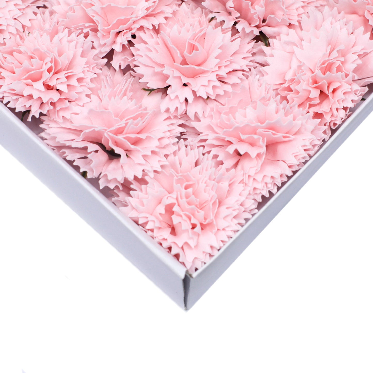 Fleurs de savon artisanales - Œillets - Rose