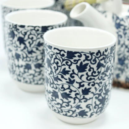 Set Tetera Cerámica Azul