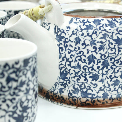 Set Tetera Cerámica Azul