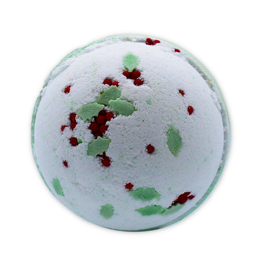 Weihnachtsbadebombe – Stechpalmenbeeren und Mistelzweig