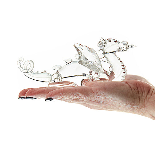 Dragon de cristal aux yeux rouges
