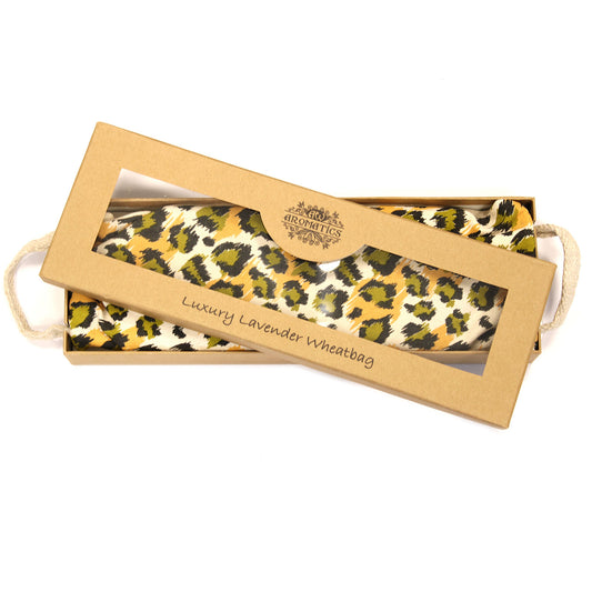 Lavendel-Weizensäckchen in Geschenkbox - Nachtleopard