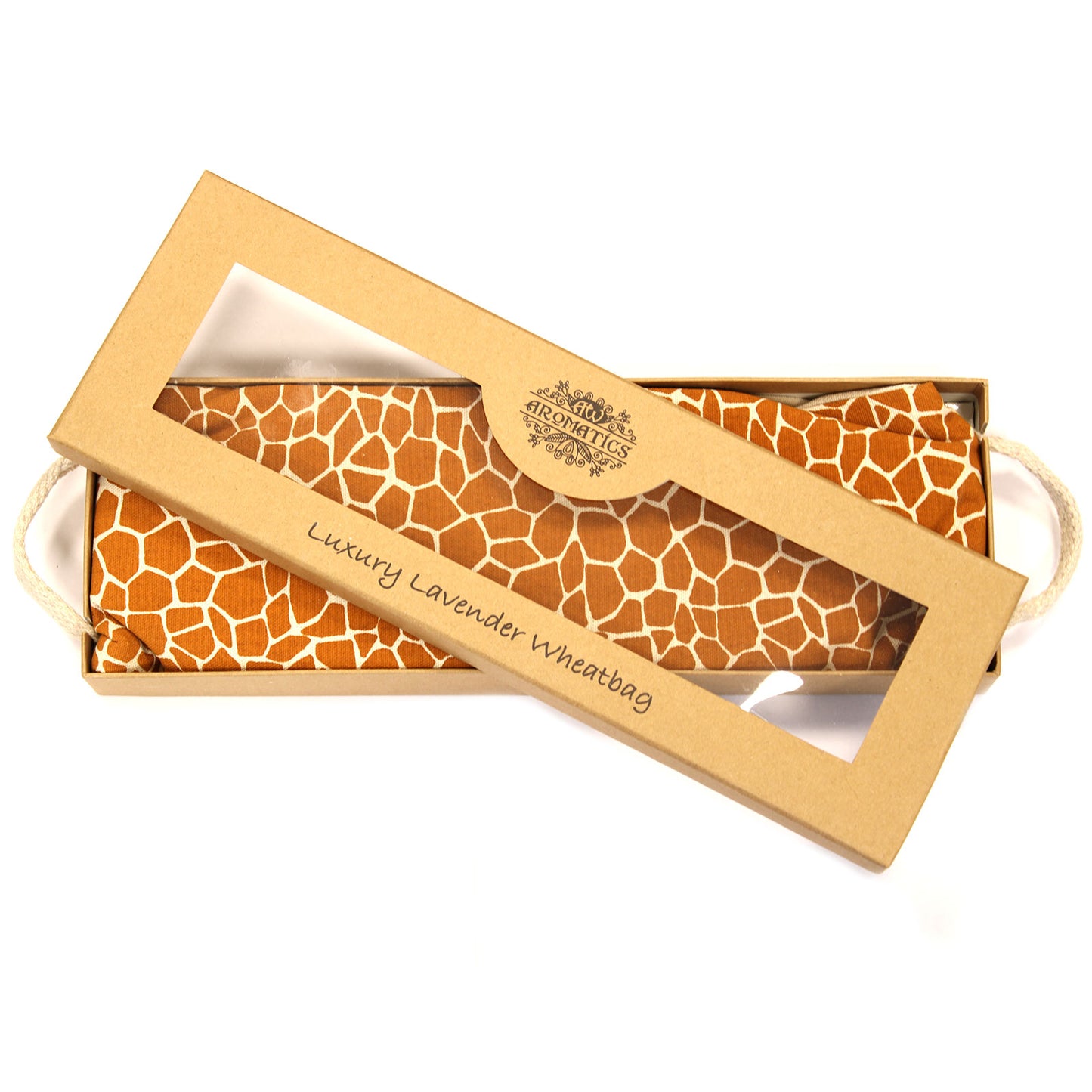 Lavendel-Weizensäckchen in Geschenkbox - Madagaskar-Giraffe