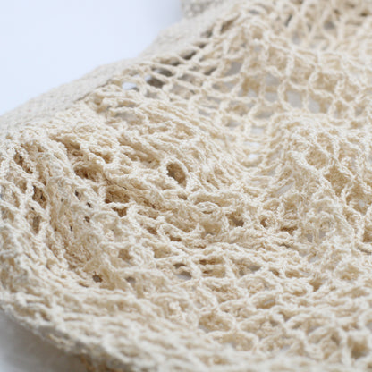 Bolsa de Malla de Algodón Puro - Natural