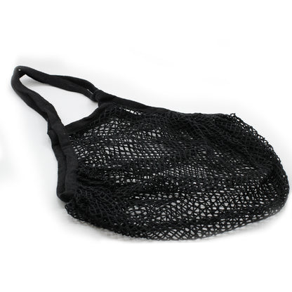 Bolsa de Malla de Algodón Puro - Negro