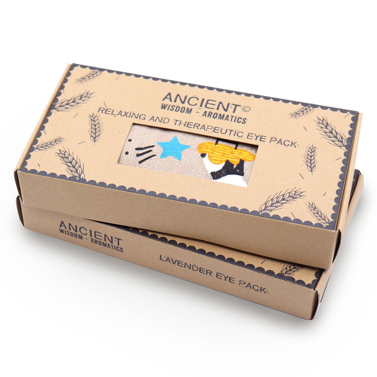 Coussin pour les yeux en coton naturel avec lavande et jujube dans un coffret cadeau - Blue Viper