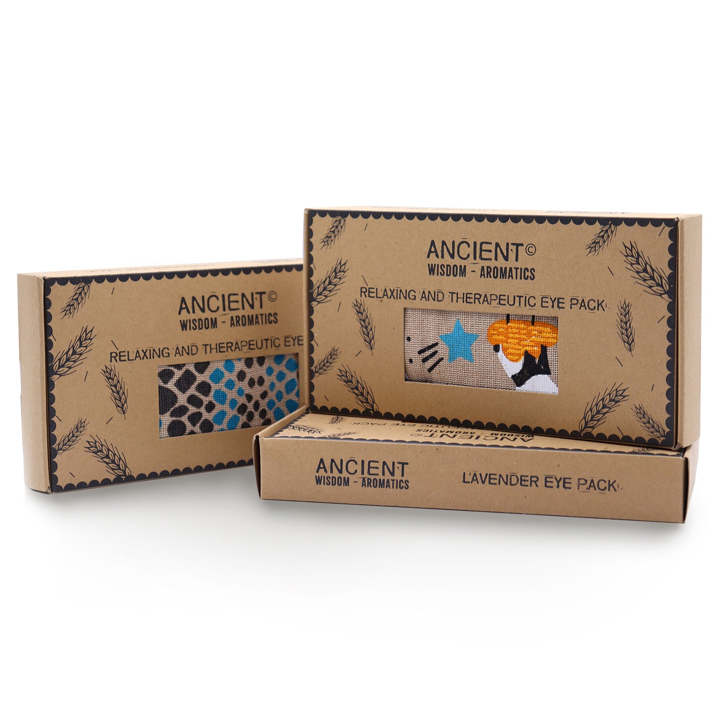 Coussin pour les yeux en coton naturel avec lavande et jujube dans un coffret cadeau - Leonardo Nocturno