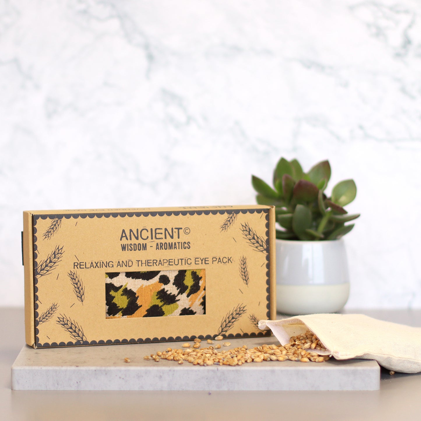Coussin pour les yeux en coton naturel avec lavande et jujube dans un coffret cadeau - Leonardo Nocturno
