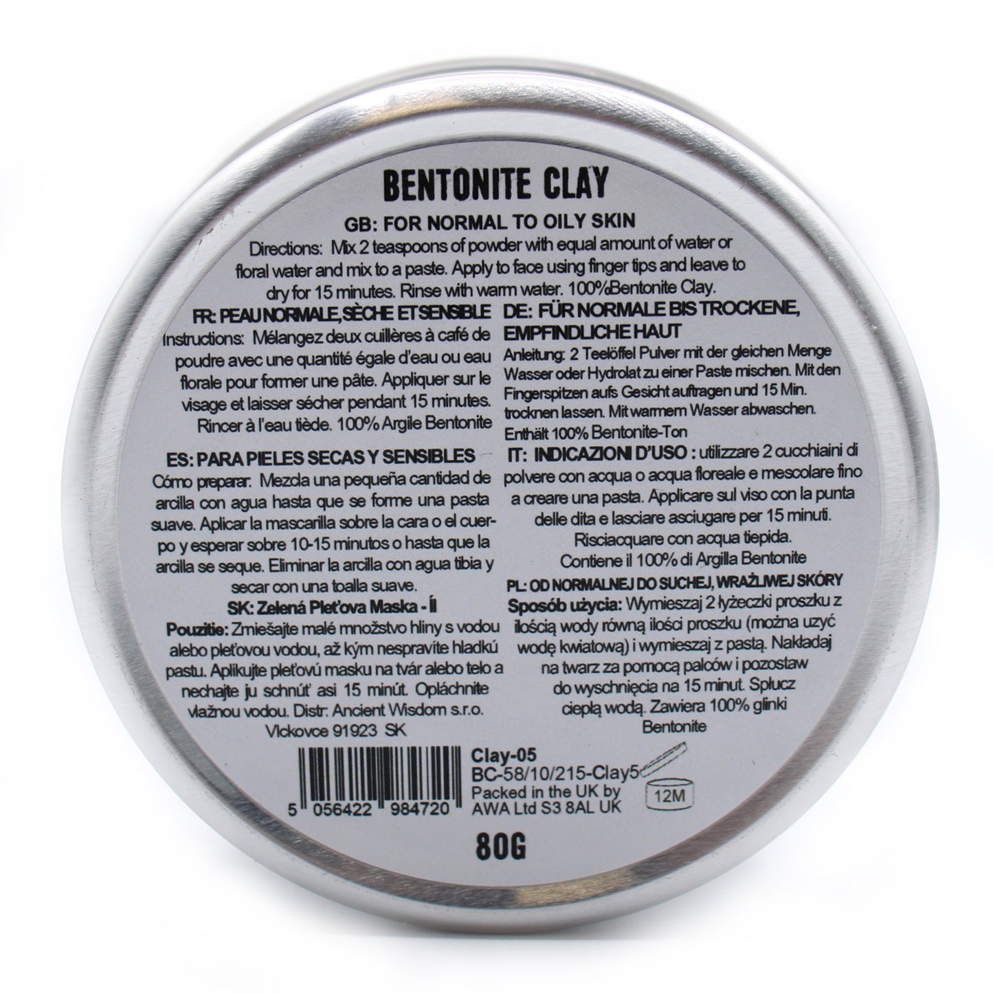 Bentonit-Ton 80g