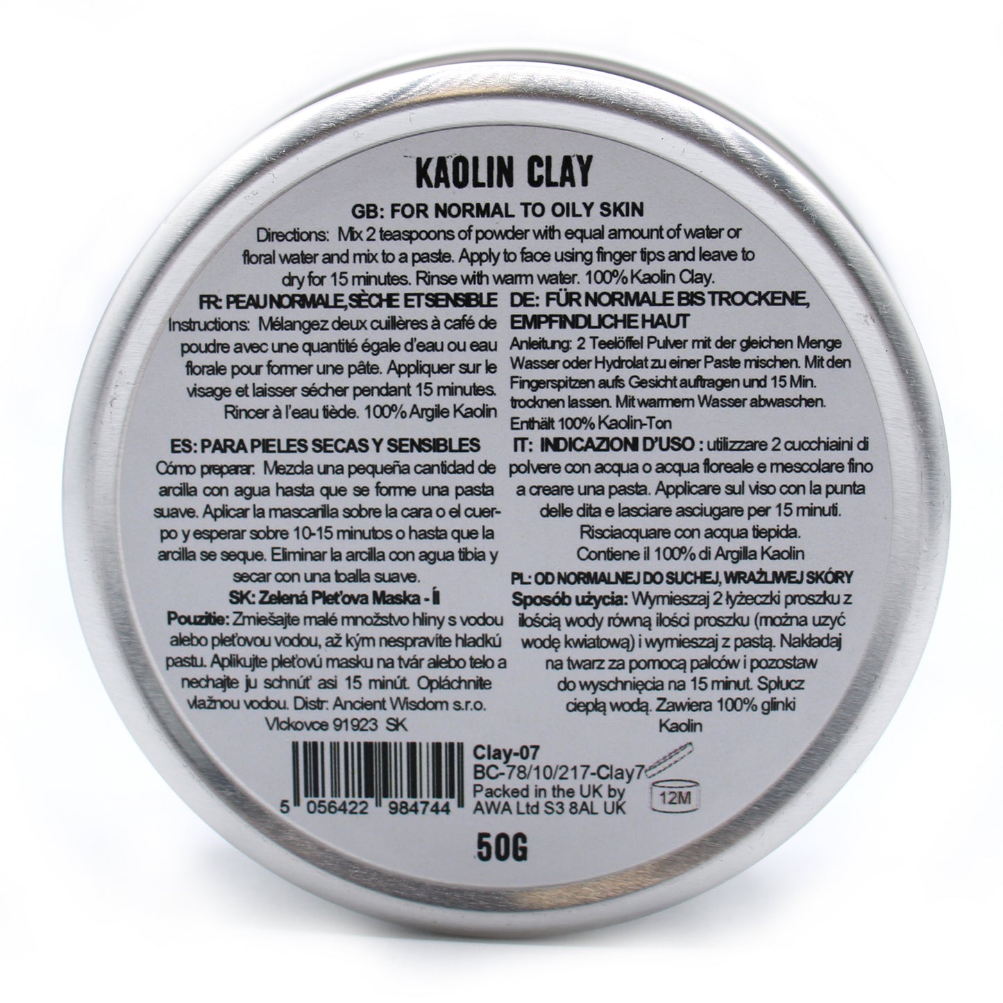 Kaolin-Ton 50g