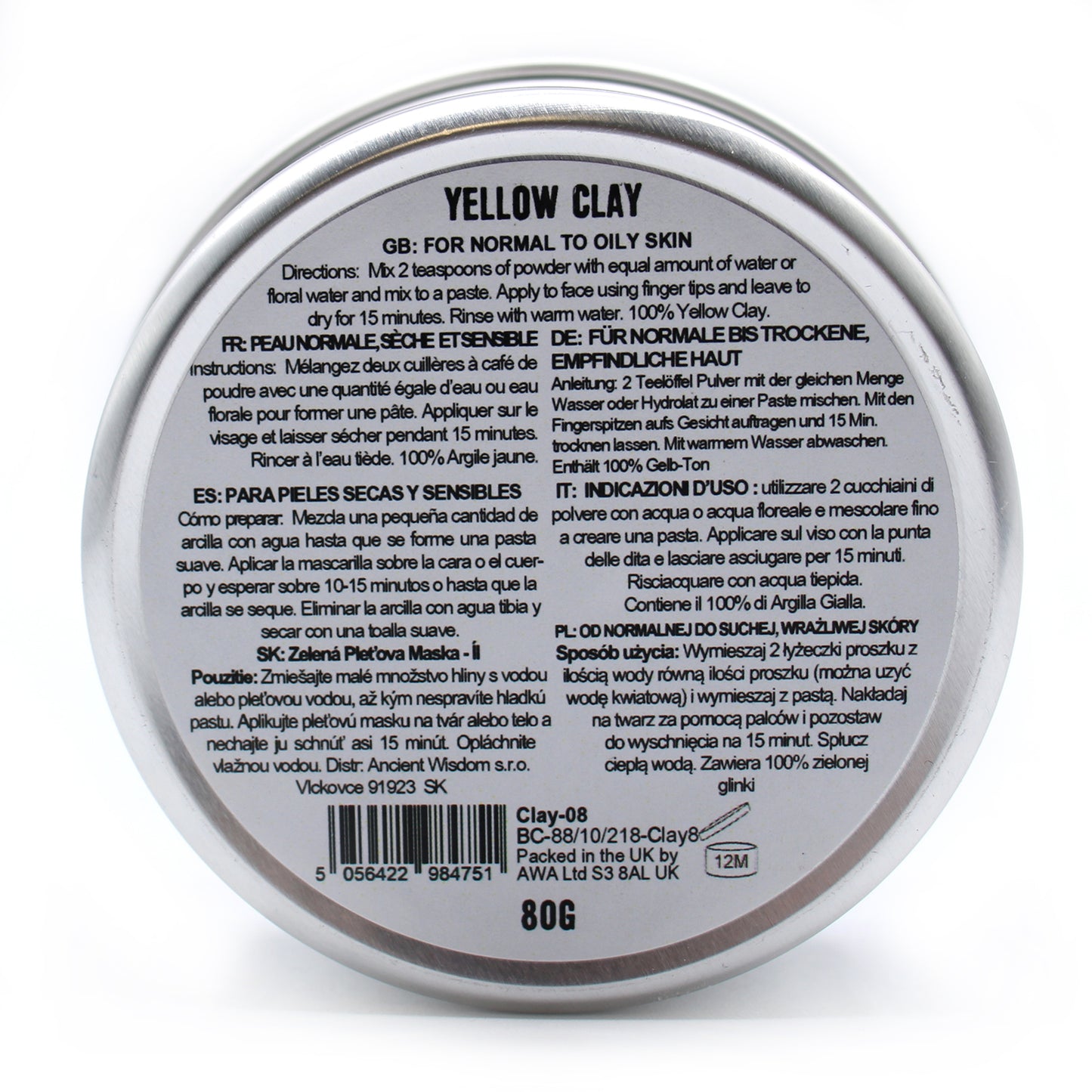 Gelber Ton 80g