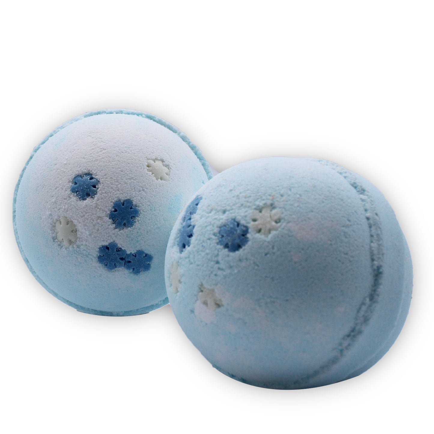 Schneeflocken-Badebombe – Blaubeere