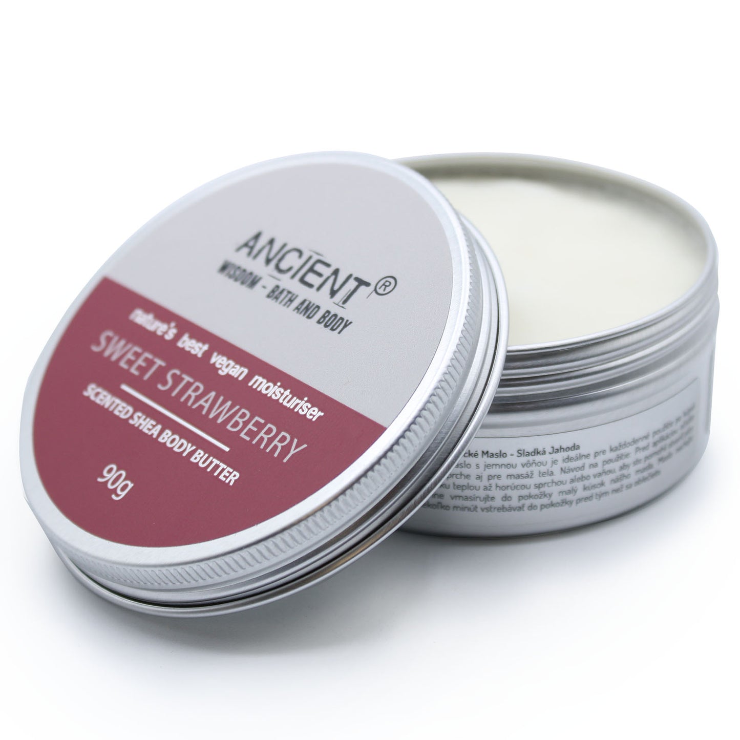Duftende Shea-Körperbutter 90 g – Erdbeere