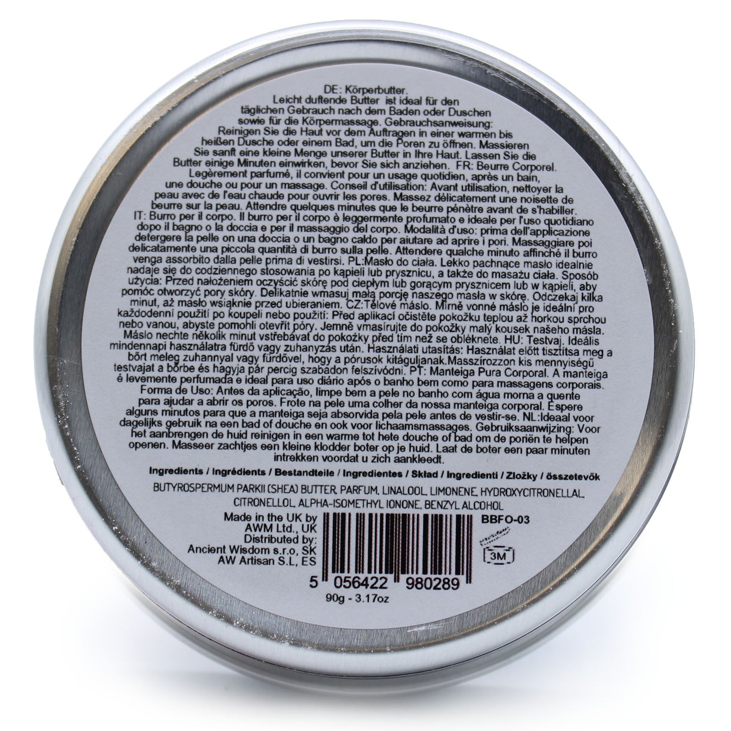 Duftende Shea-Körperbutter 90 g - Orchidee