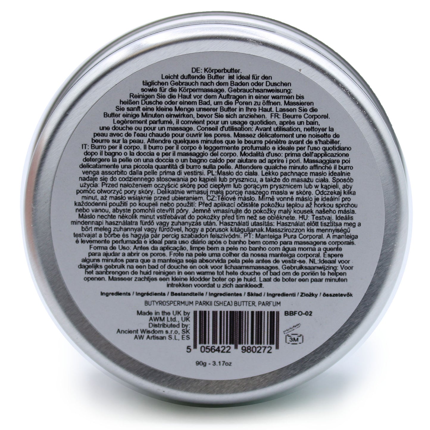 Duftende Shea-Körperbutter 90 g - Mango