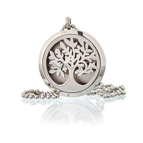 30 mm Aromatherapie-Diffusor-Halskette – Baum des Lebens