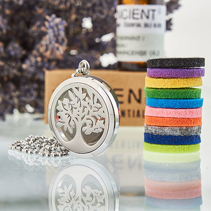 Collar Difusor Aromaterapia Árbol Vida 30mm