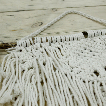 Tapiz Macramé Hogar y Corazón