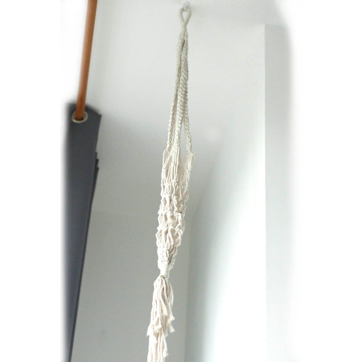 Jardinière en macramé - Grande - Extra longue