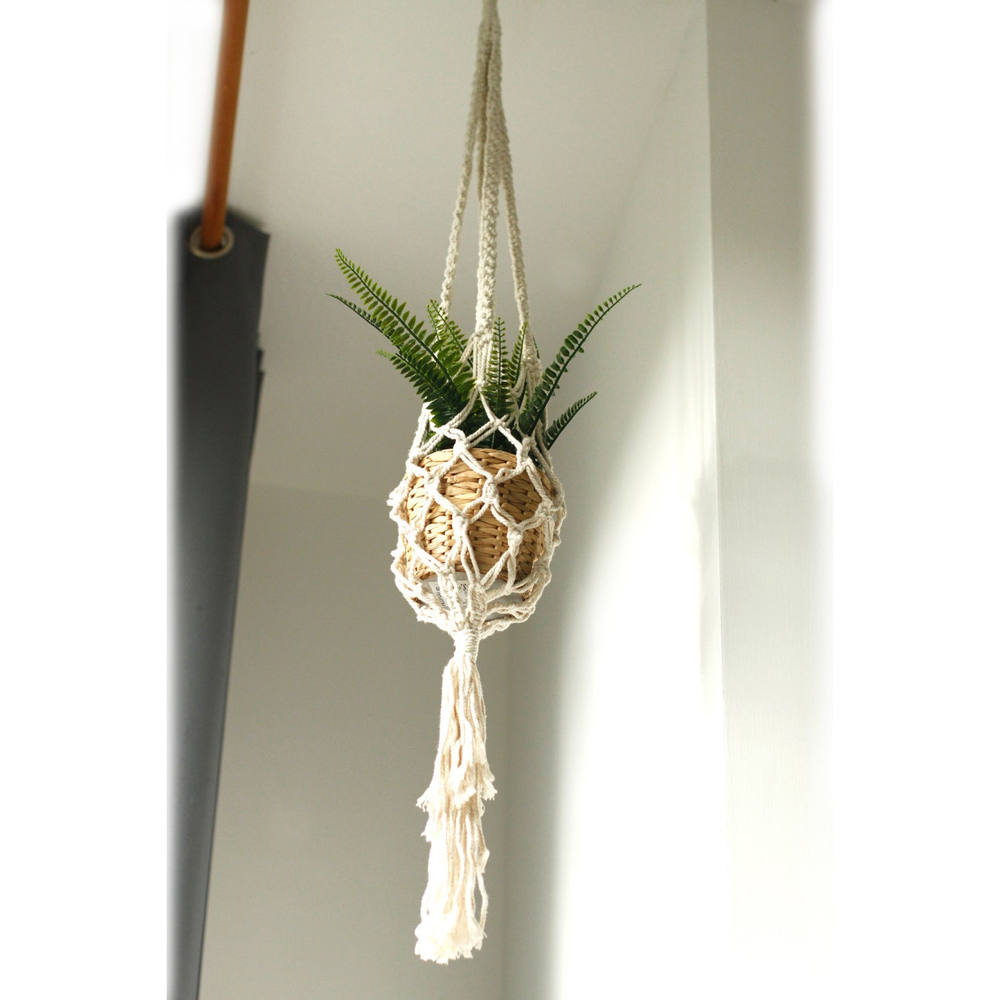 Jardinière en macramé - Grande - Extra longue