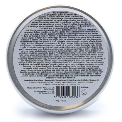 Manteca Corporal de Karité Aromaterapia 90g - Lavanda