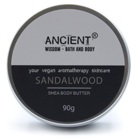 Sheabutter-Aromatherapie-Körperbutter 90 g – Sandelholz