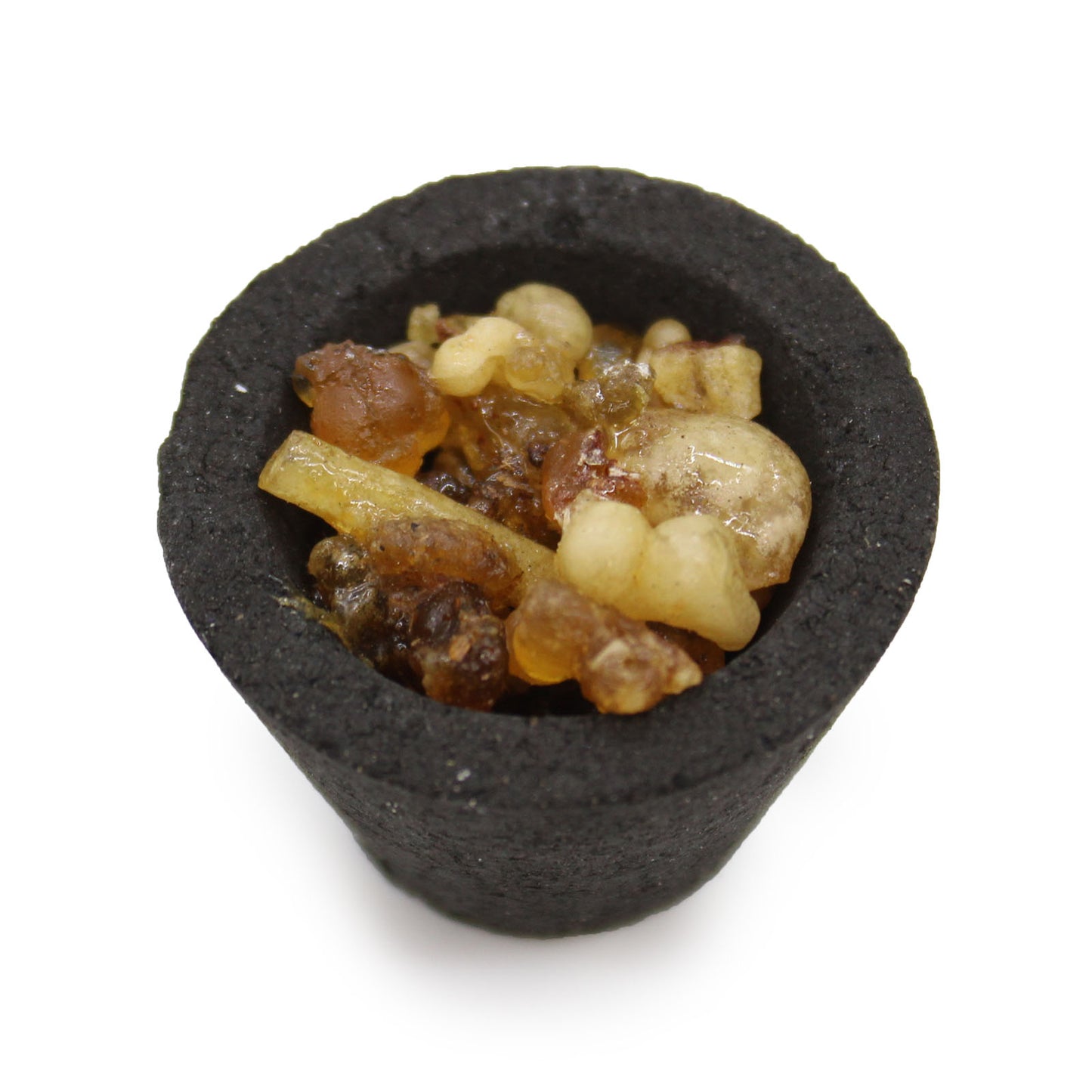 Schachtel mit 12 Harzbechern - Weihrauch