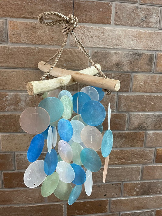 Holzspiel - Kreuz - Blau und Perle