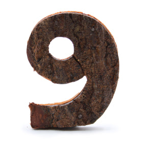 Rustikaler Rindenbuchstabe - "P" (12) - Klein 7cm