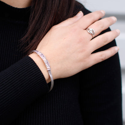 Pulsera Plata y Oro Cadena Unisex