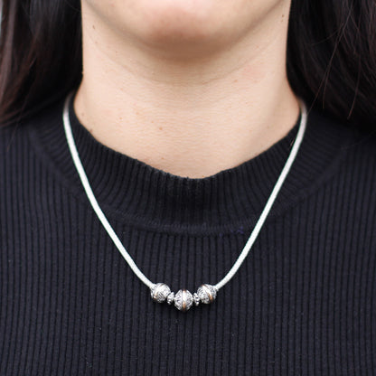 Collar Plata y Oro Tri