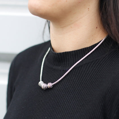 Collar Plata y Oro Tri