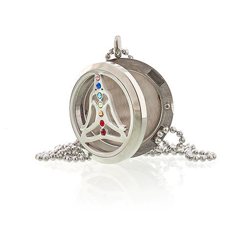 Aromatherapie-Schmuck-Halskette – Yoga-Chakra – 30 mm