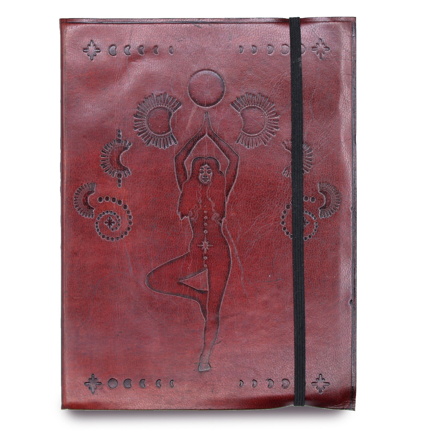 Mittleres Notizbuch mit Gummiband - Cosmic Goddess