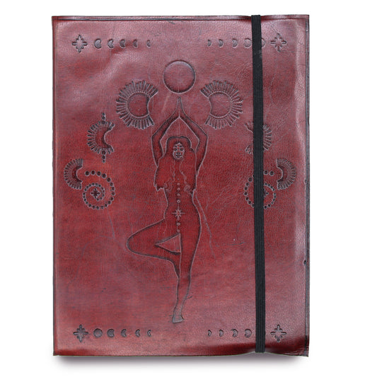 Mittleres Notizbuch mit Gummiband - Cosmic Goddess