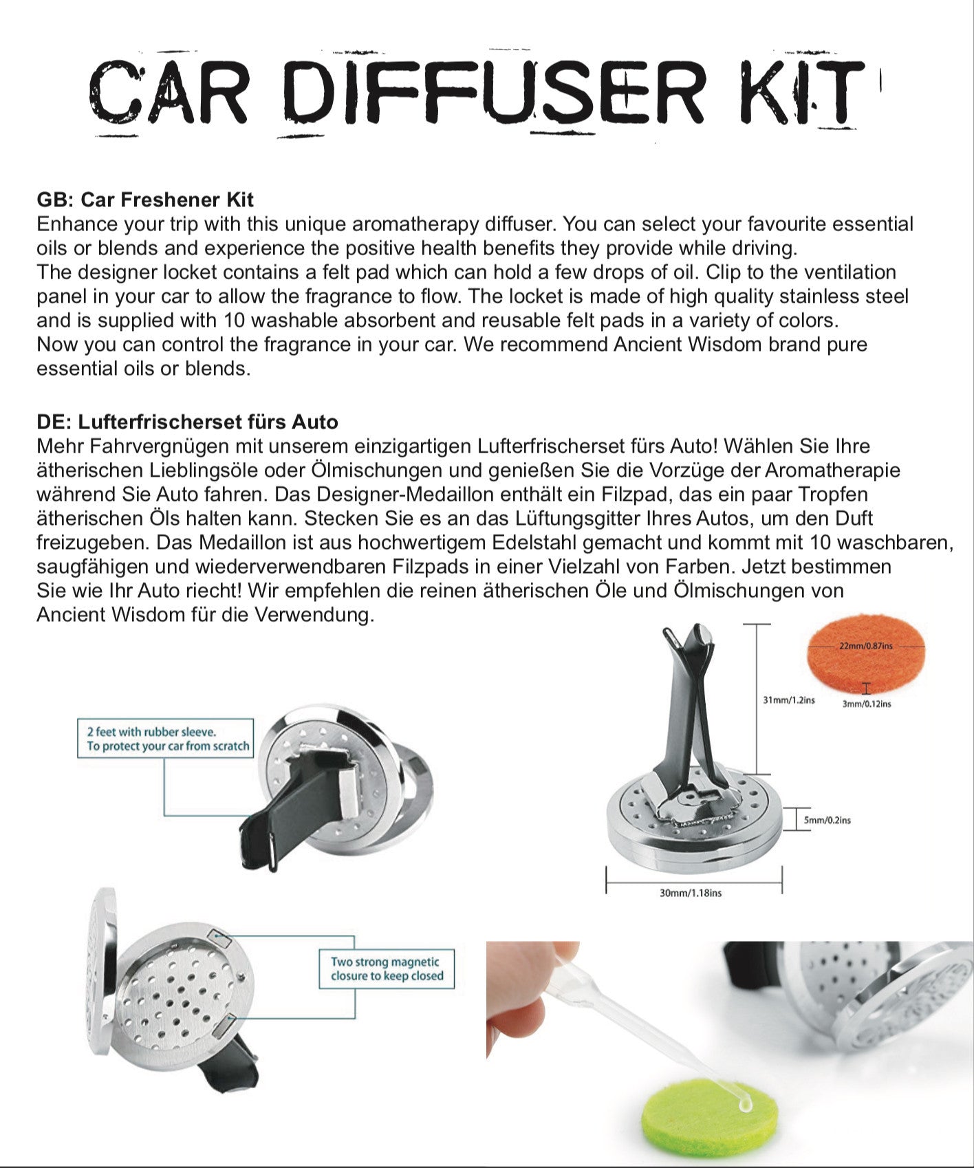 Auto-Diffusor-Set – Engel – 30 mm