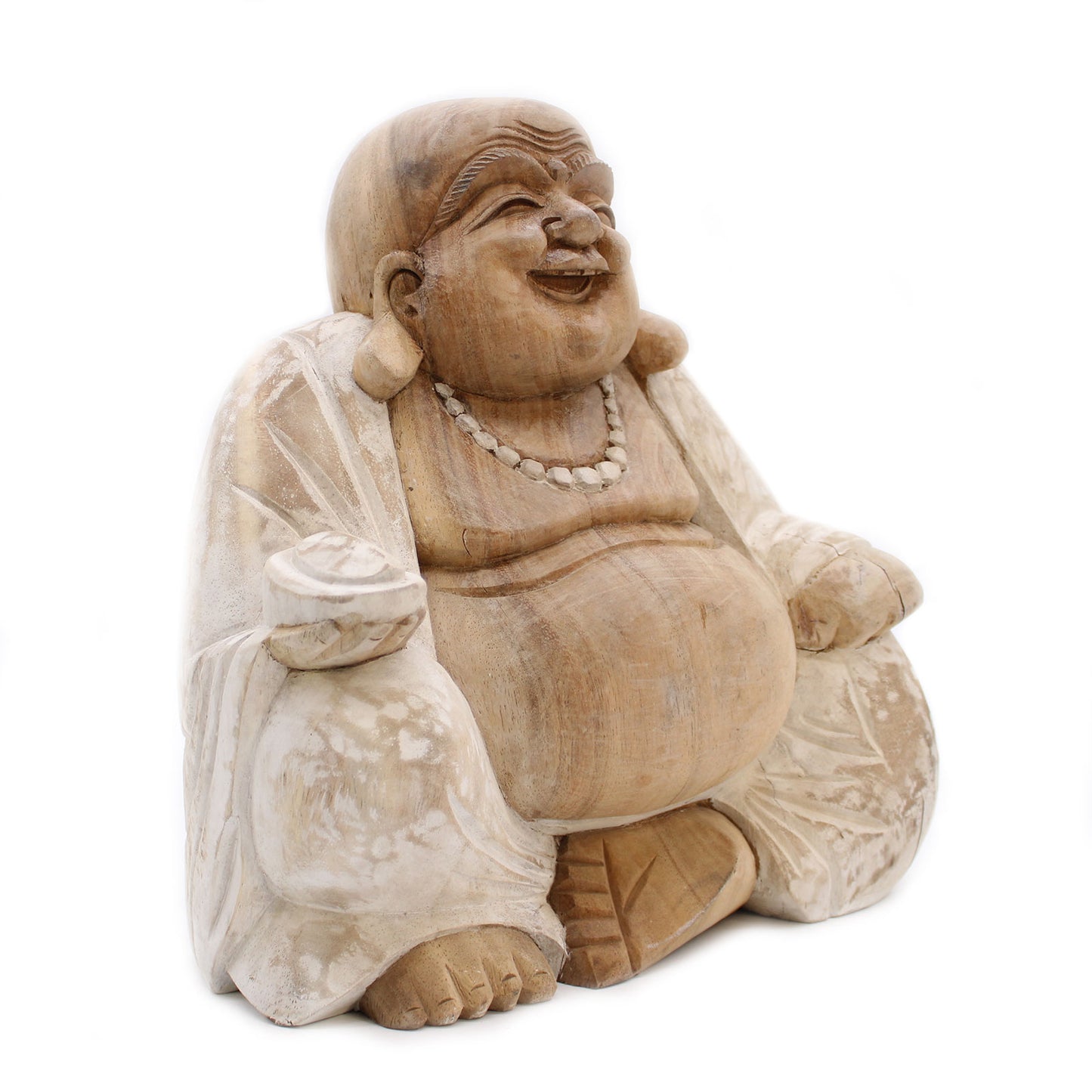 Glücklicher Buddha - Gebleicht 30cm
