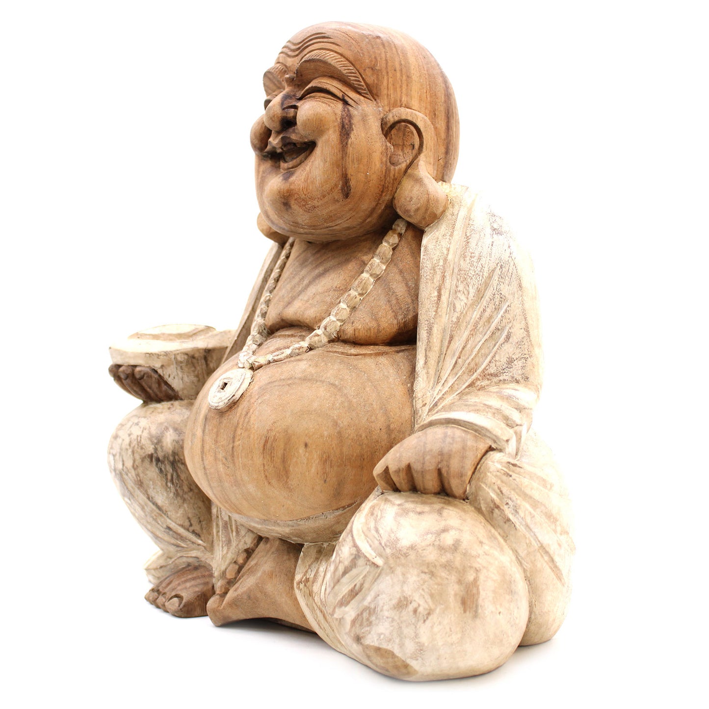 Glücklicher Buddha - Gebleicht 40cm