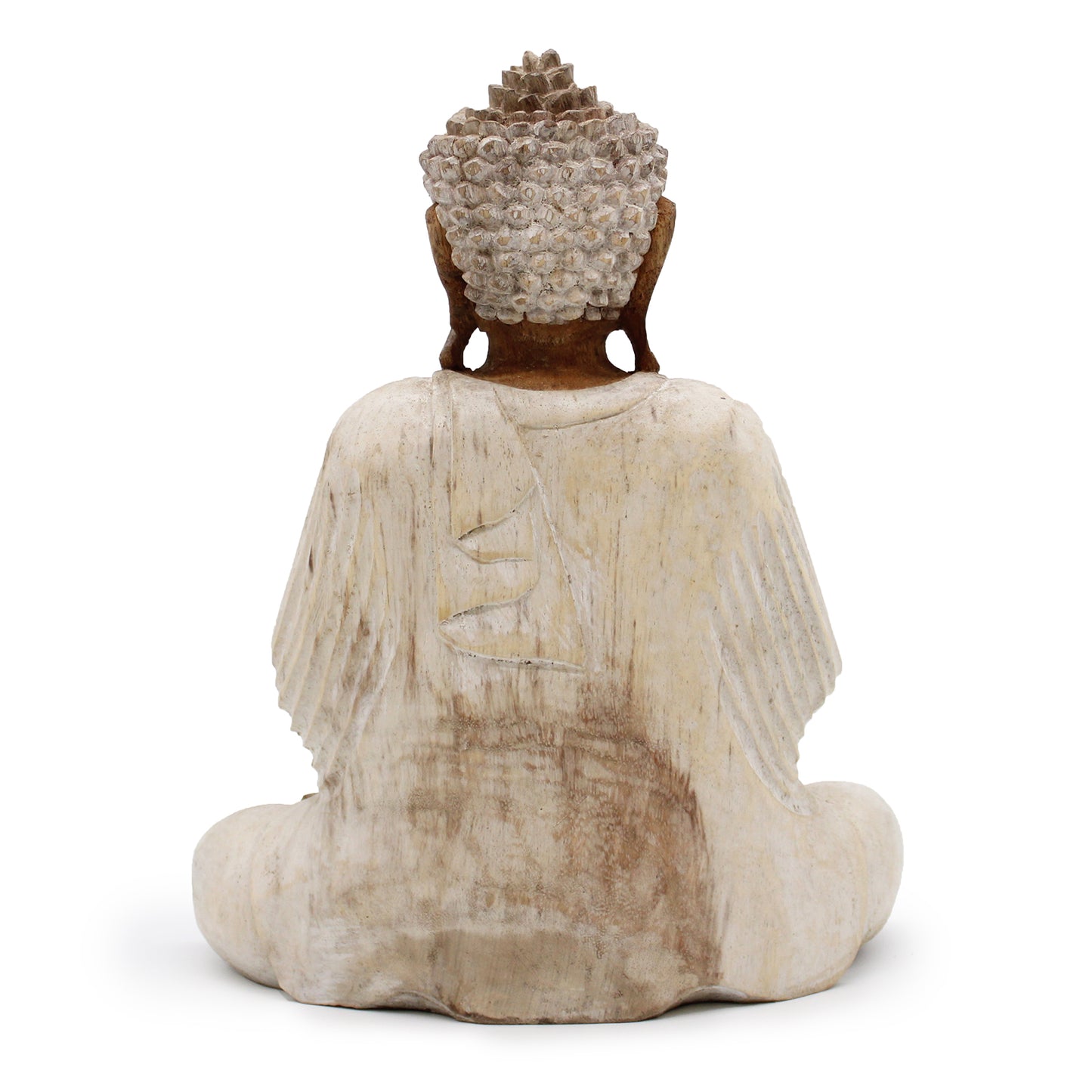Weiß getünchte Buddha-Statue – 30 cm, Lehrübertragung