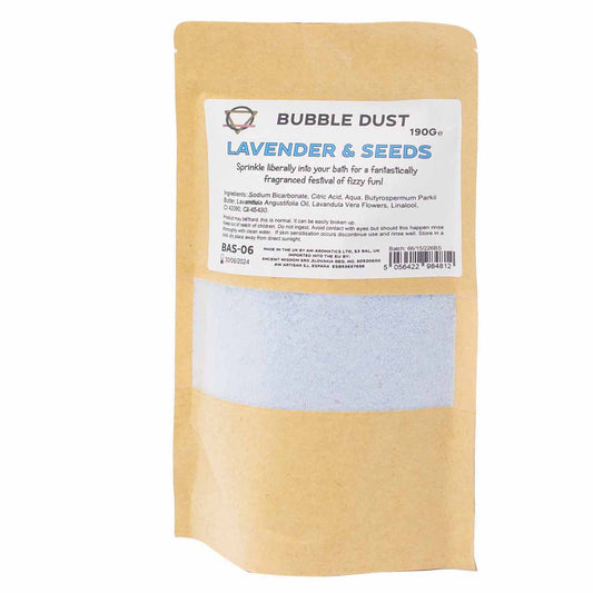 Badepulver mit Lavendel und Samen, 190 g