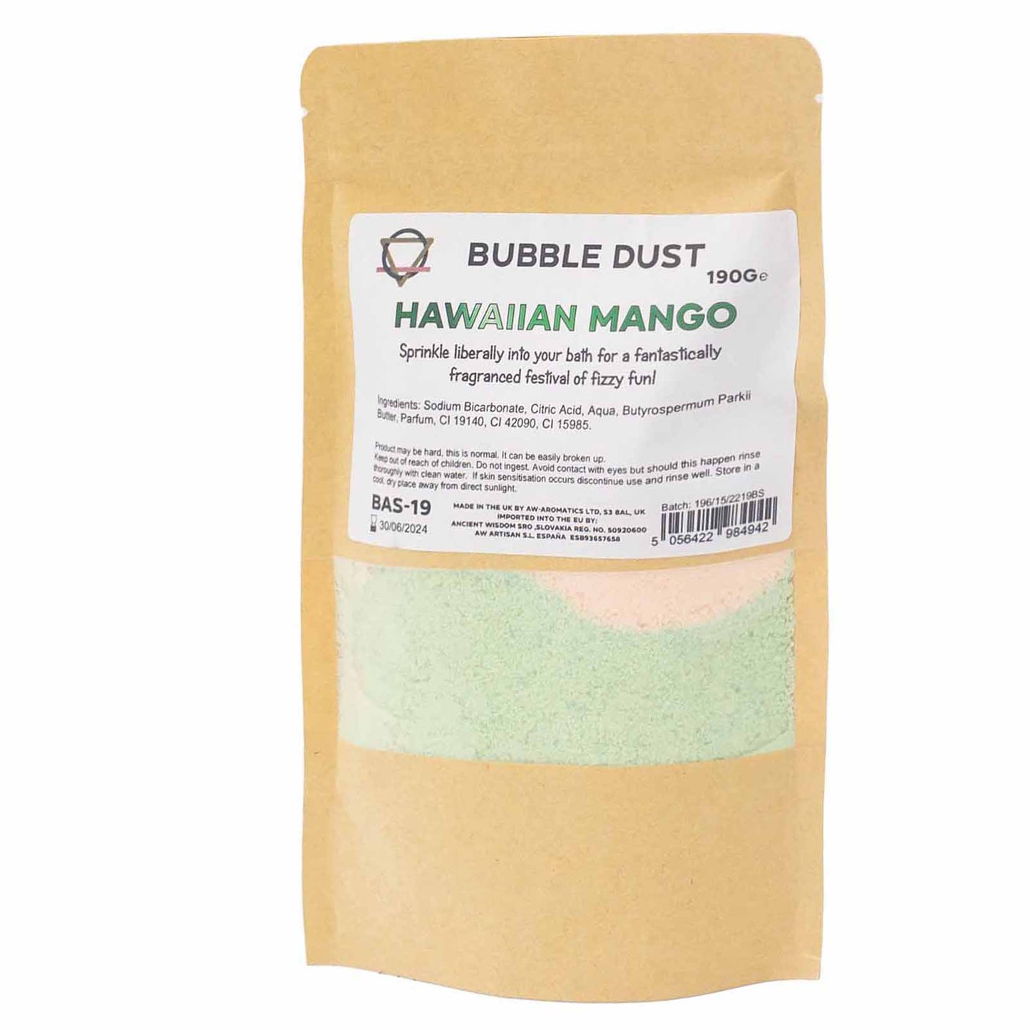 Hawaiianisches Mango-Badepulver 190gr