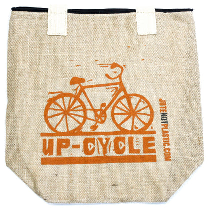 Umweltfreundliche Jutetasche - Fahrrad - (4 verschiedene Designs)