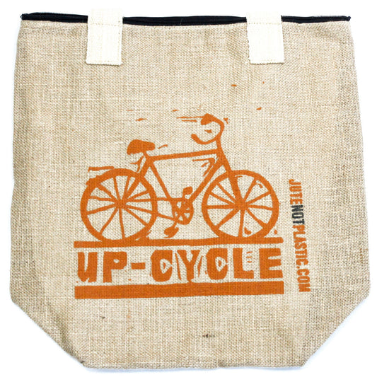 Umweltfreundliche Jutetasche - Fahrrad - (4 verschiedene Designs)