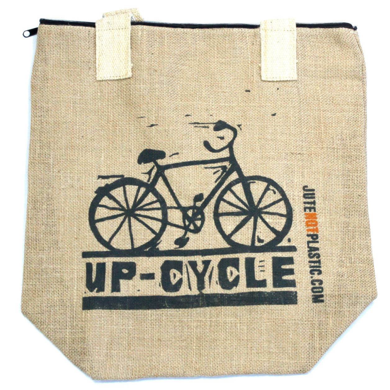 Umweltfreundliche Jutetasche - Fahrrad - (4 verschiedene Designs)