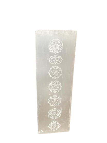 Lámpara Bloque Selenita 25cm - Lámpara Chakra