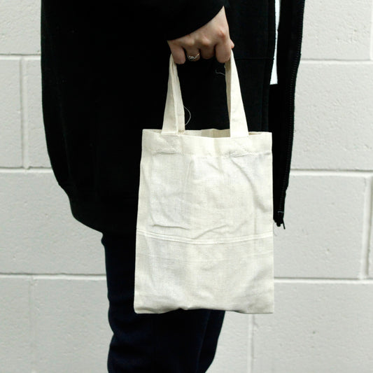 Kleine Tasche aus natürlicher Baumwolle 4oz 25x20cm