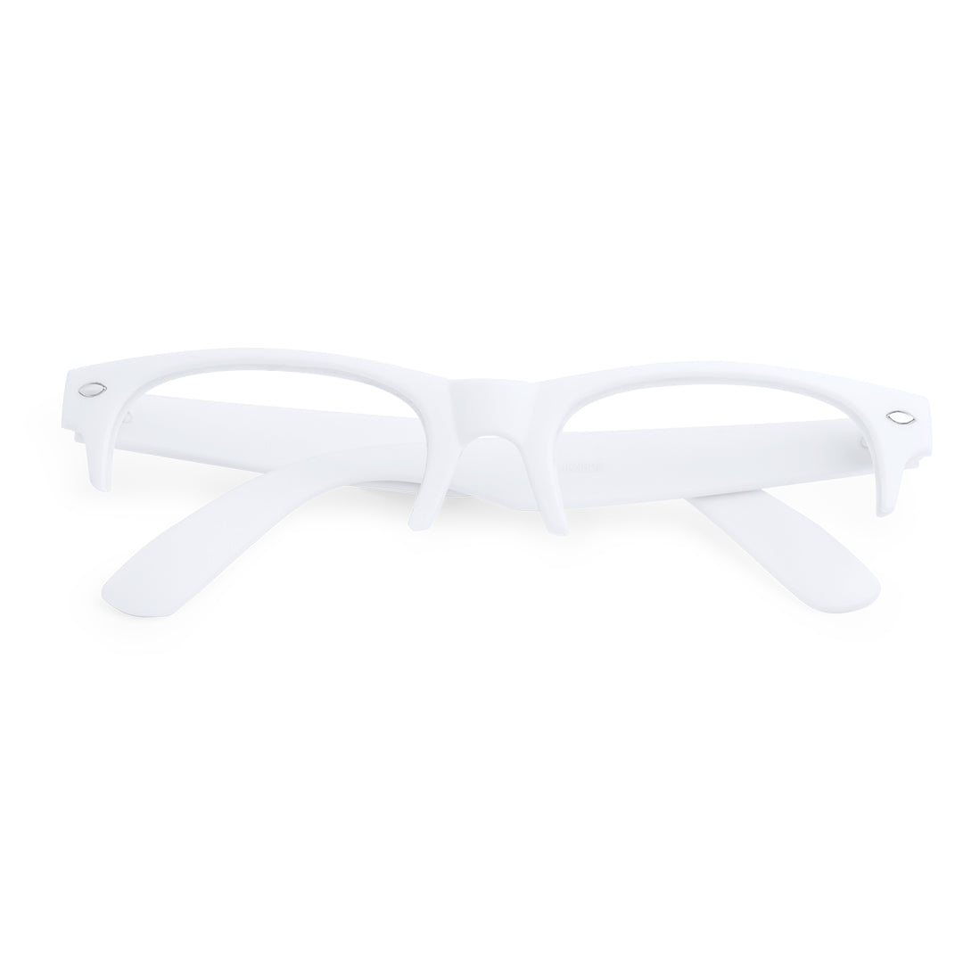 Montura Gafas Blanca Diseño Clásico Personalizable