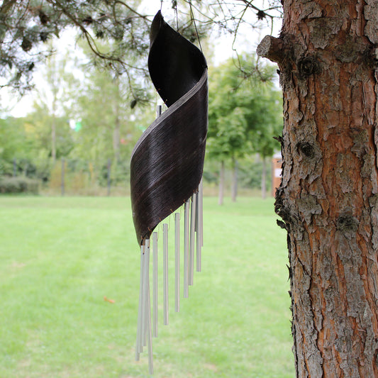 Kokosnussblatt-Windspiel - Schokolade