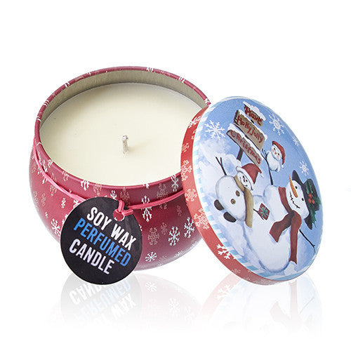 Künstlerische Blechkerze - Vintage Christmas - Spiced Orange