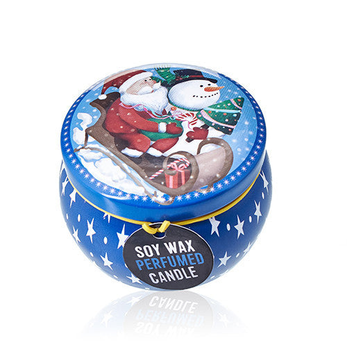 Künstlerische Blechkerze - Vintage Christmas - Spiced Orange